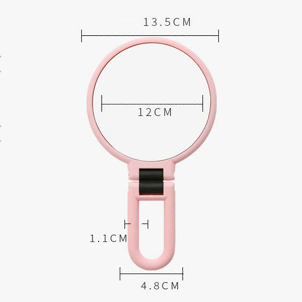 Sided Pedestal Makeup Mirror