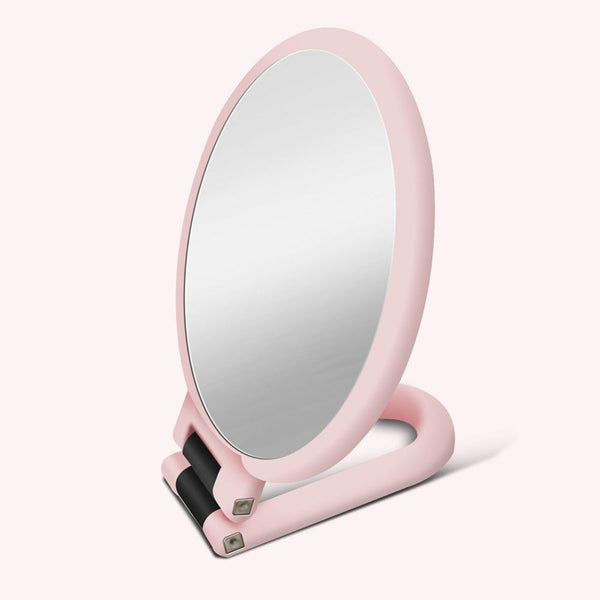 Sided Pedestal Makeup Mirror