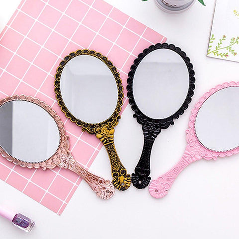 Vintage Handhold Makeup Mirror